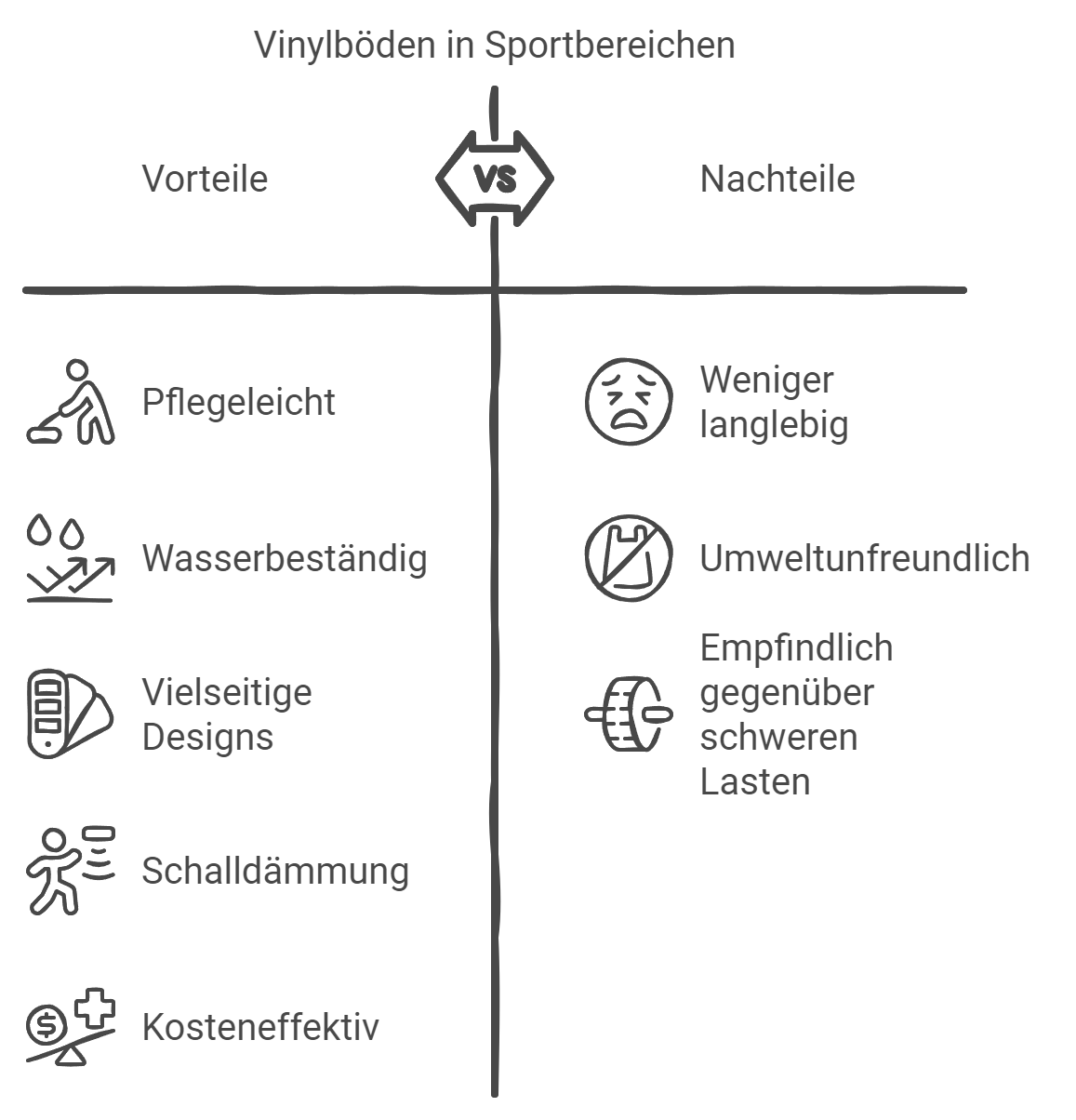 Vinylboden als Sportboden